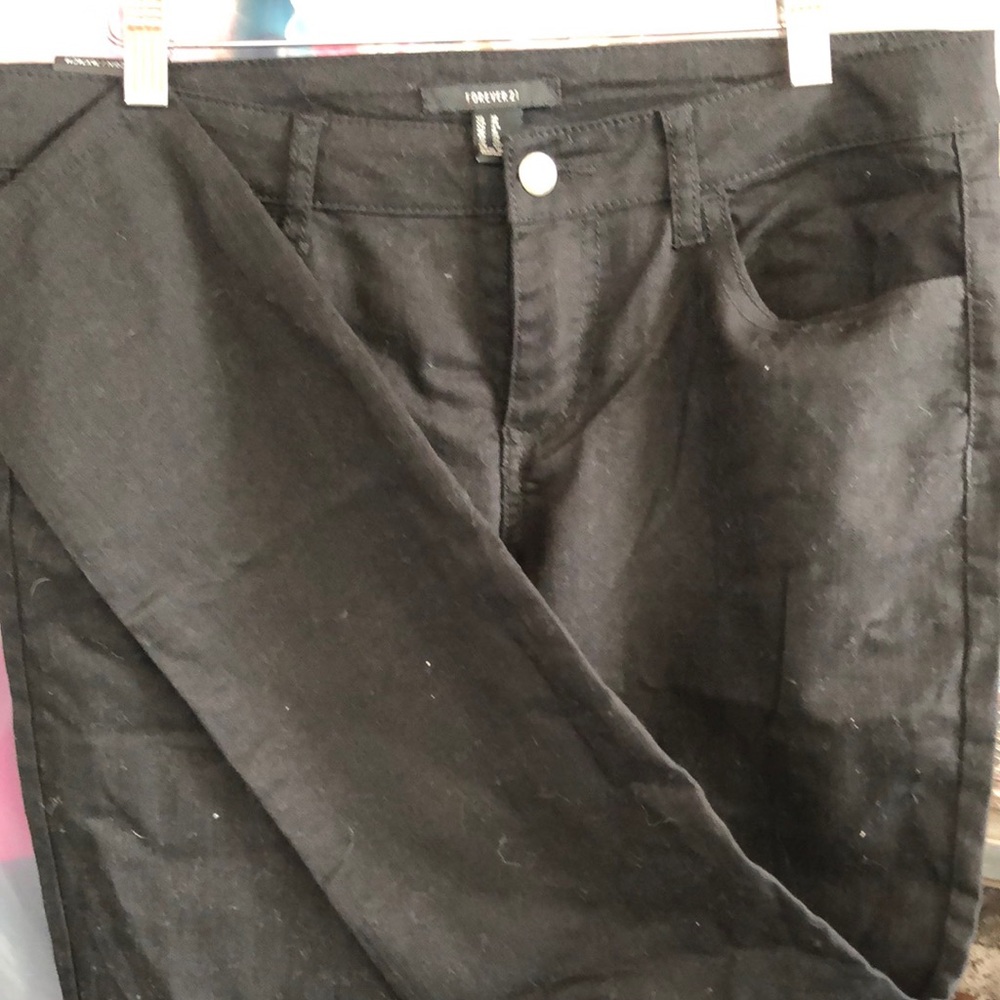 Forever 21 Black Skinny Ankle Jeans